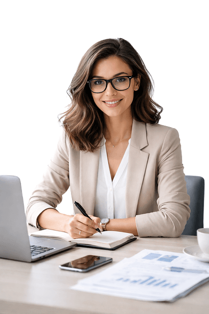 Candidate working through guided CV prompts.